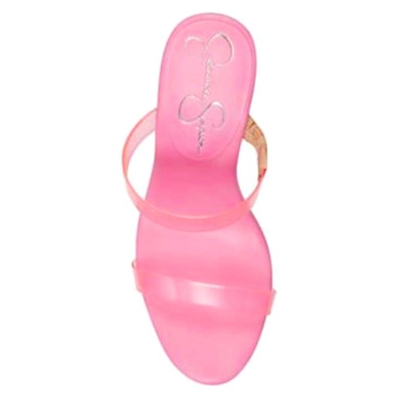 Pink Wedge Sandals - Picture 4 of 5